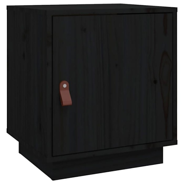 Yöpöytä kahdella osastolla ja ovella 40 x 34 x 45 cm mustaa mäntyä DEC034420 kastanj