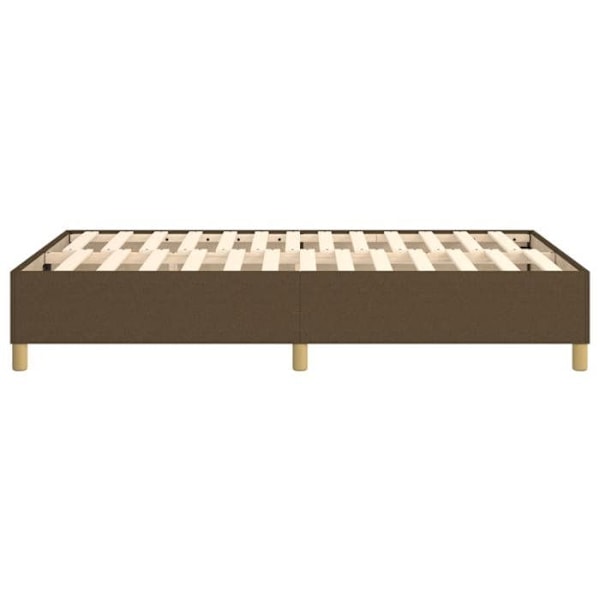Sängram - Noname - 120x200 cm - Mörkbrunt tyg - 1 plats - Att montera själv Mörkbrun