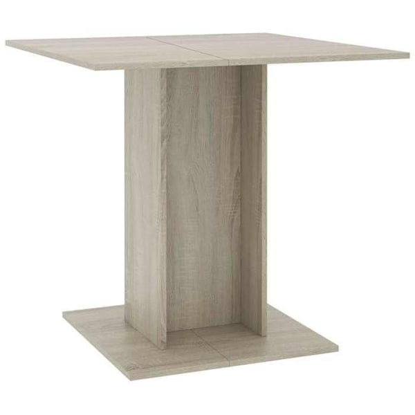 Moderne køkken spisebord 80 x 80 x 75 cm ingeniørtræ egefarve DEC036673 kastanj