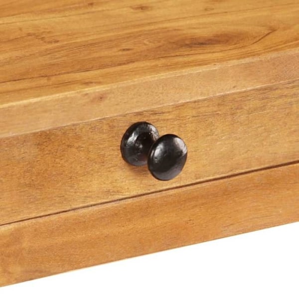 Konsolbord til entreen, stue møbel med skuffe 100 x 40 x 76 cm acaciatræ DEC031500 kastanj