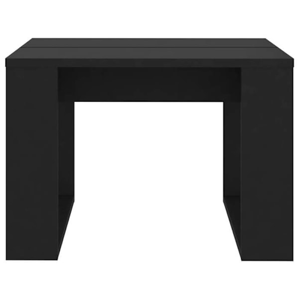 Sidetabel, planteholder, 50 x 50 x 35 cm, sort ingeniørtræ, DEC032496 kastanj