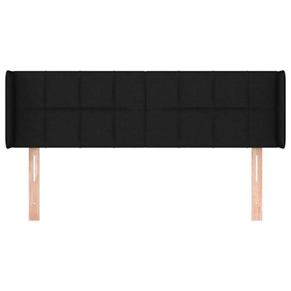 Hovedgærde - Ikke specificeret - 147x16x78/88 cm - Sort stof - Klassisk stil - Højdejusterbar Svart