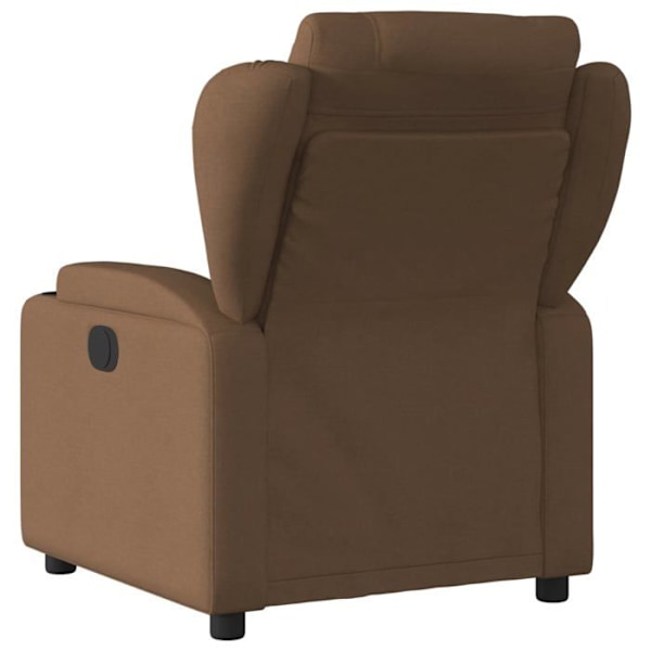 Fauteuil relax TV med komfortabel polstring, manuel til inclinationsfunktion i brunt stof DEC028049 kastanj