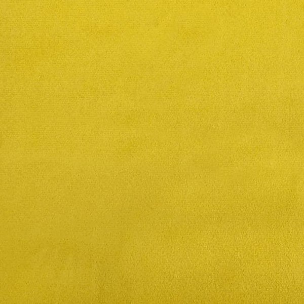 Repose-fødder bænk ved fodenden 60 x 50 x 41 cm i gul fløjl DEC030347 Gul