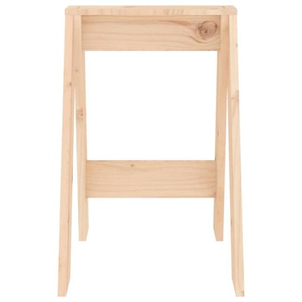 Set med 2 köksstolar i klassisk design 40 x 40 x 60 cm i massivt furu DEC026400 kastanj