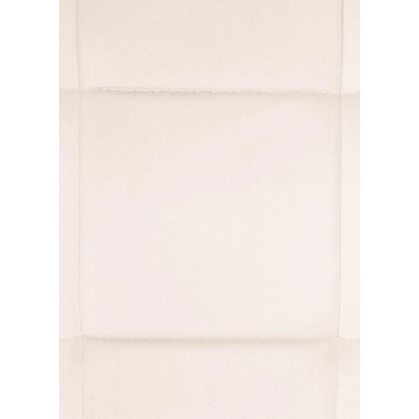 Ruokapöydän tuoli x1 crème väriin verhoiltu samettipäällinen ja musta metallirunko CDS101150 Grädde