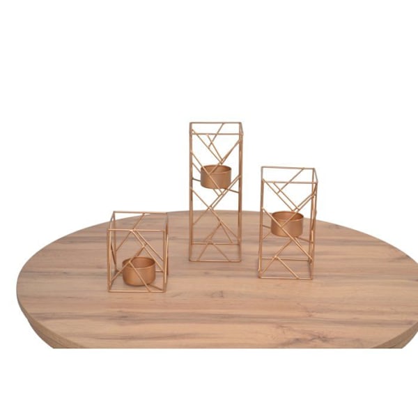 Set med 3 moderna fotogenlampor i guldmetall – Elegant och ljus design DEC050042 Metall