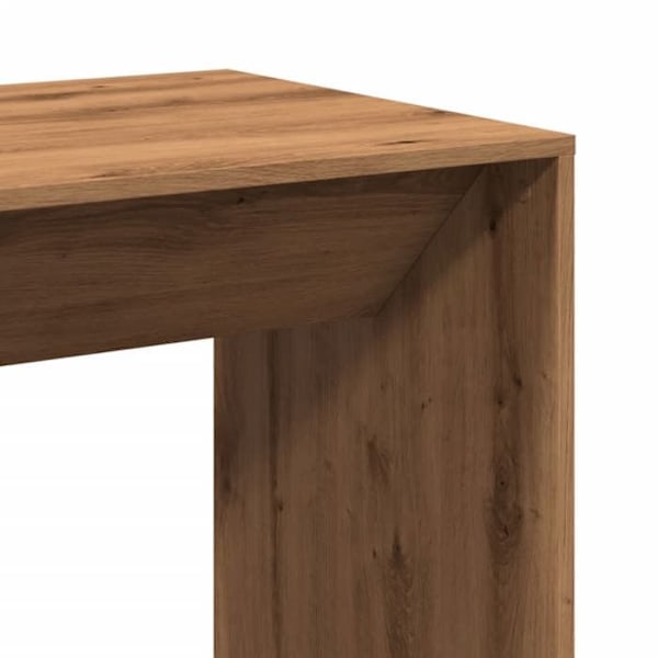 Multifunktionel sidebord højt 51 x 50 x 103,5 cm ingeniørtræ i eg farve DEC036427 kastanj
