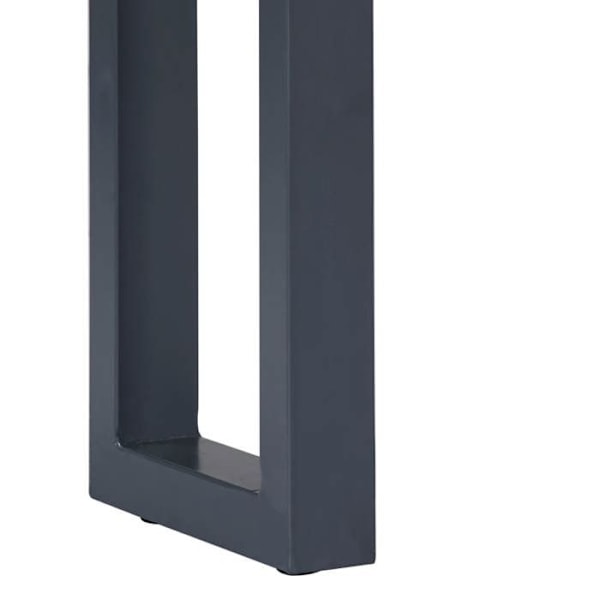 Konsolebord i industrielt design 115 x 35 x 76 cm i massiv akacietræ og jern DEC032002 kastanj