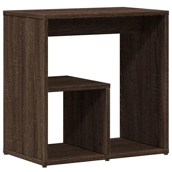 Sidobord för soffända, växtstöd 50 x 30 x 50 cm i ingenjörsträ, brun DEC032624 kastanj