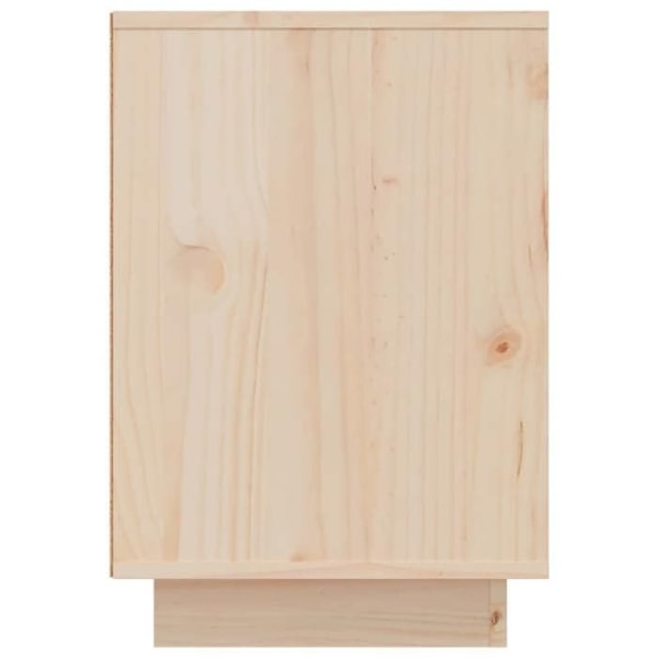 2 kpl yöpöytiä, joissa on laatikko ja säilytystila 50 x 34 x 50 cm käsittelemätöntä mäntyä DEC034812 kastanj