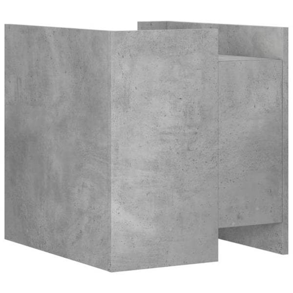 Natskab med hylder 45 x 50 x 50 cm grå ingeniørtræ DEC034043 kastanj