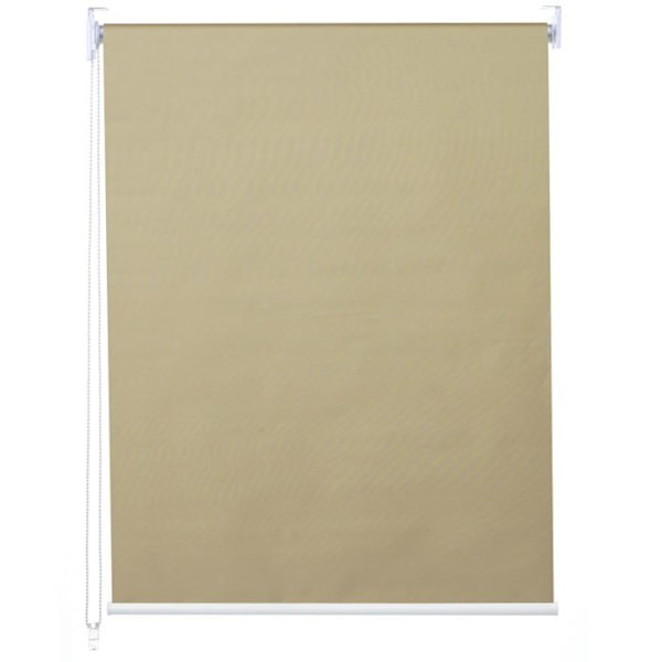 Rullegardin til vindue, mørklæggende, solbeskyttelse, sideudtræk, 70 af 160, uigennemsigtig beige Beige