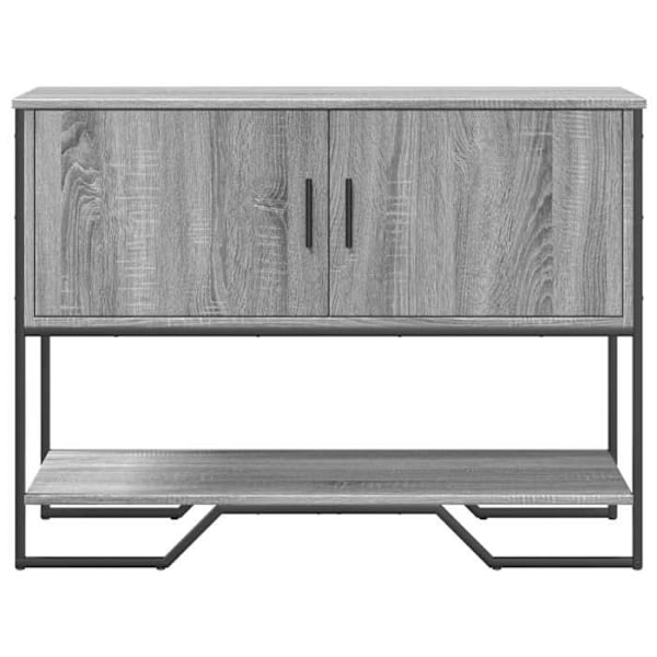 Toiminnallinen ja tyylikäs sisäänkäyntipöytä, jossa on säilytystilaa, 100 x 35 x 74,5 cm, harmaa tekopuu DEC032201 kastanj