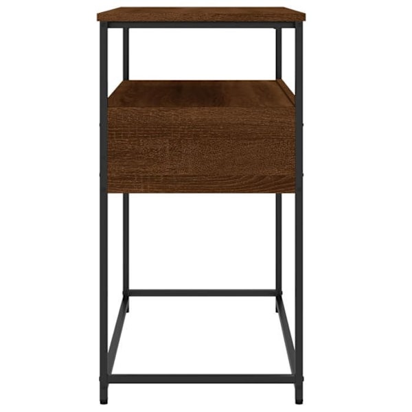 Entréemøbel konsolbord elegant design med skuffer 75 x 40 x 75 cm brun ingeniørtræ og metal DEC031889 kastanj