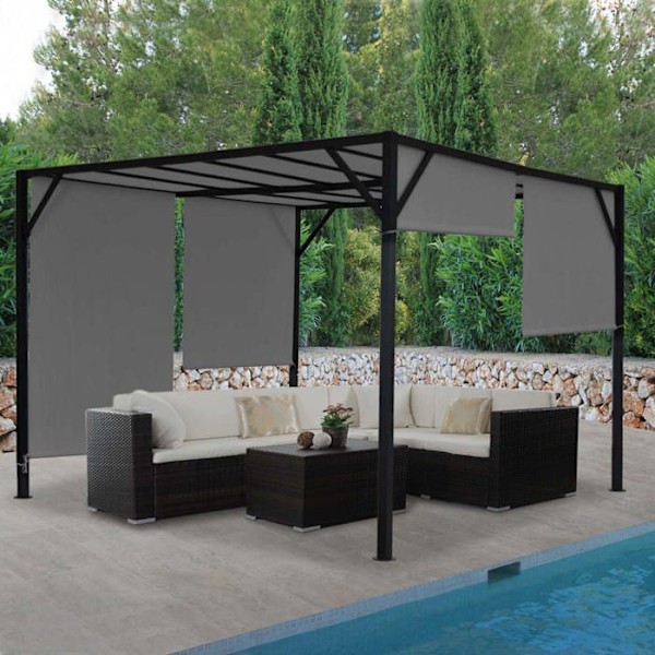 Pergola kaari puutarhapaviljonki Grå