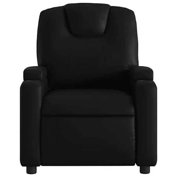Fauteuil relax TV med komfortabel polstring, manuel vippefunktion i sort PVC DEC028084 Svart