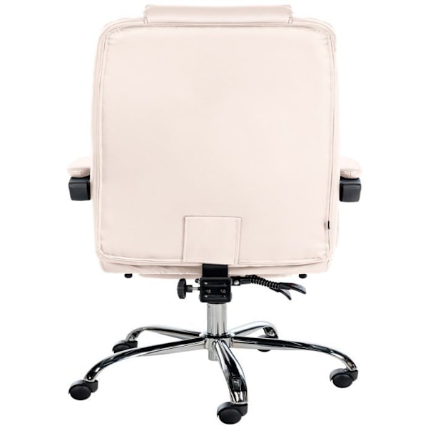Ergonominen työtuoli, jossa on runsaasti pehmustetta, PVC-vaahtopäätä ja kromimetallijalkatuki 10_0002566 Grädde