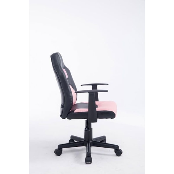Barnstol i PU rosa - BUR10185 - Justerbar höjd