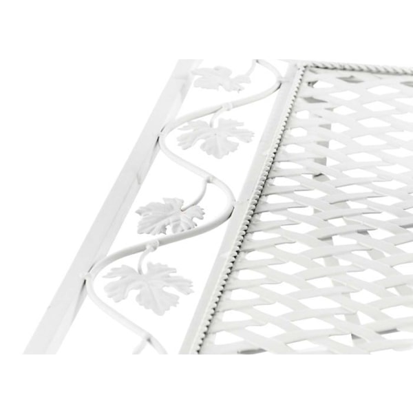 Trädgårdsbord terrass balkong design rustik i vit smide 10_0003041 Vit