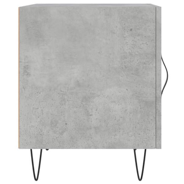 Sæt med 2 natborde med skab med dør 40 x 40 x 50 cm grå ingeniørtræ DEC035394 kastanj