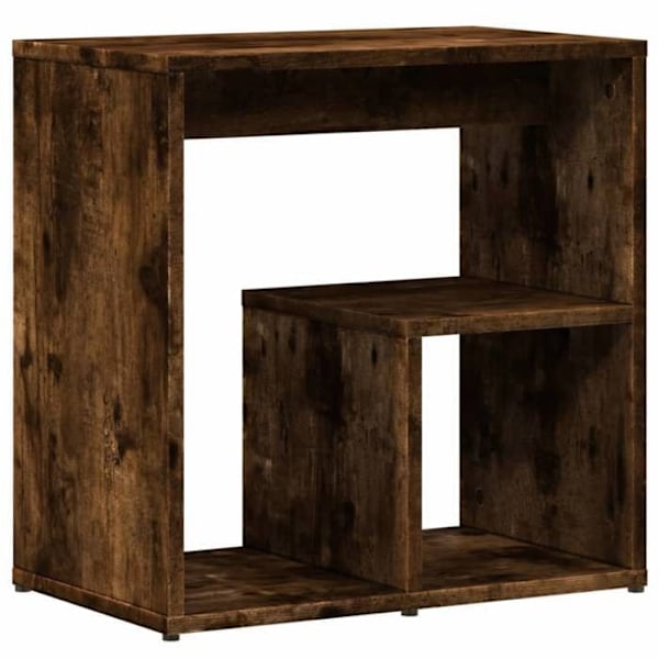 Set med 2 sidobord för växter 50 x 30 x 50 cm ingenjörsträ brun DEC032619 kastanj