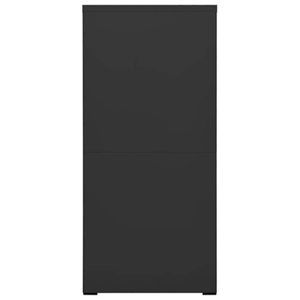 Caissons à tiroirs meuble de bureau avec 4 tiroirs 46 x 62 x 133 cm i antracitstål DEC024500 Flerfärgad