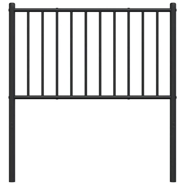 Hovedgærde til soveværelse møbel 100 cm sort metal TDL0202451