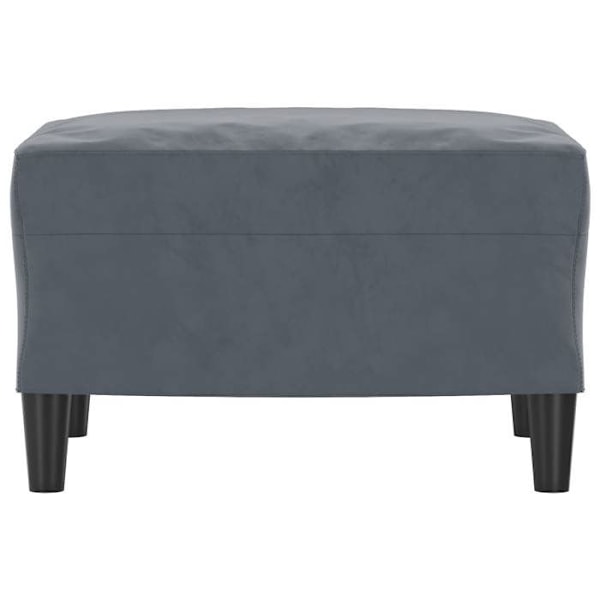 Repose fødder taburet 60 x 50 x 41 cm i gråt velour DEC030307 Grå