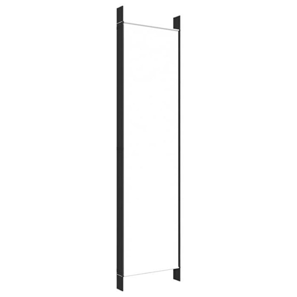 Paravent avskiljare av rum med 6 paneler 300 x 200 cm vit tyg och järn DEC031048 Vit