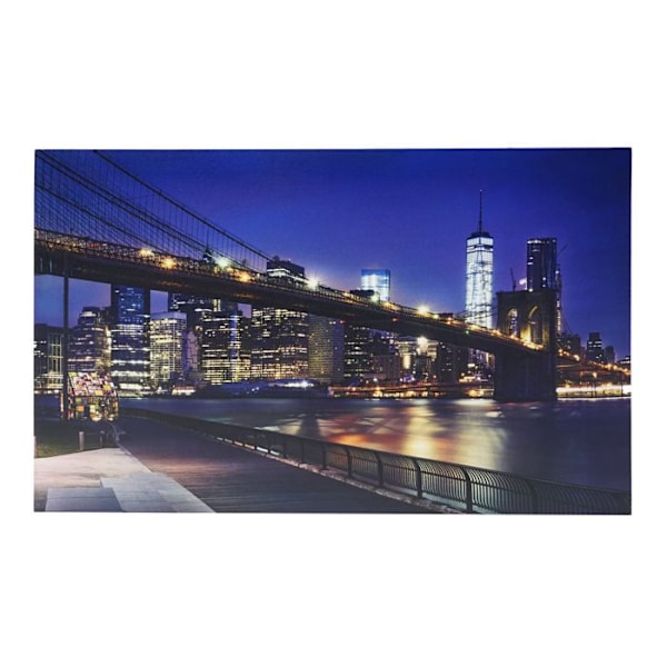 2x kuva LED valokuvakankaan valoa kuvaava seinämalli Lontoo sillat 40x60cm 04_0000451 Flerfärgad