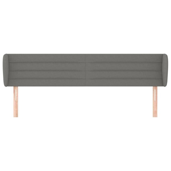Huvudgavel - Ej specificerad - 163x23x78/88 cm - Mörkgrå - Klassisk - Höjdjusterbar Mörkgrå
