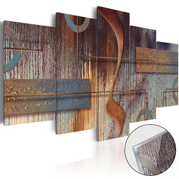 'Tavle på akrylglas - Orientalsk Komposition [Glas] 100 x 50'