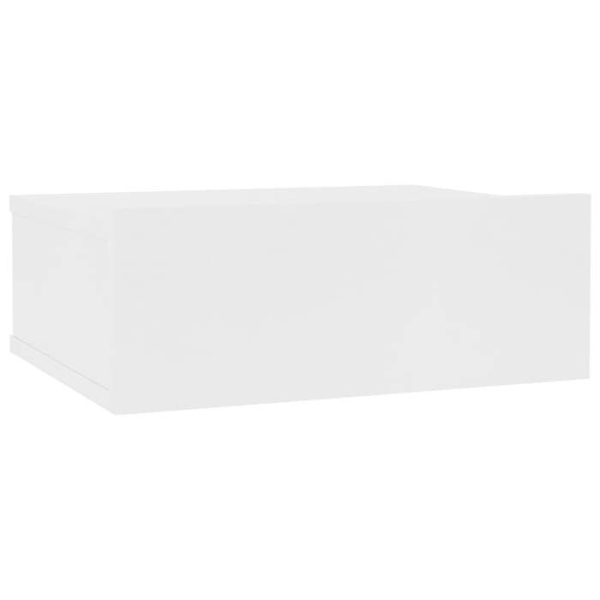 Seinähyllyyö hyödyllisine laatikoineen 40 x 30 x 15 cm valkoista rakennuspuuta DEC033916 Vit