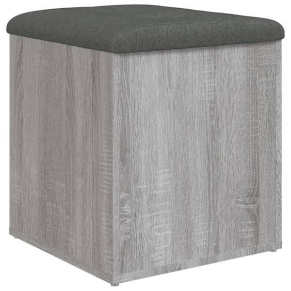 Bænk med opbevaringsplads i sonoma grå 42 x 42 x 45 cm i ingeniørtræ DEC024799 kastanj