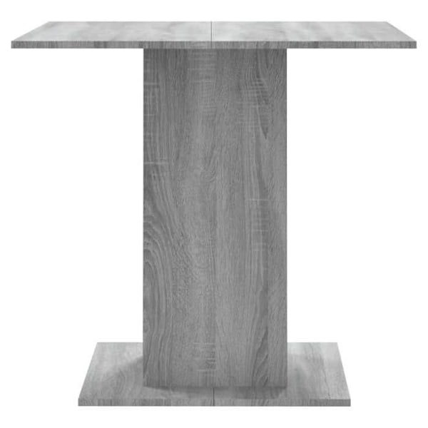 Matbord kök design modern 80 x 80 x 75 cm ingenjörsträ grå DEC036680 kastanj