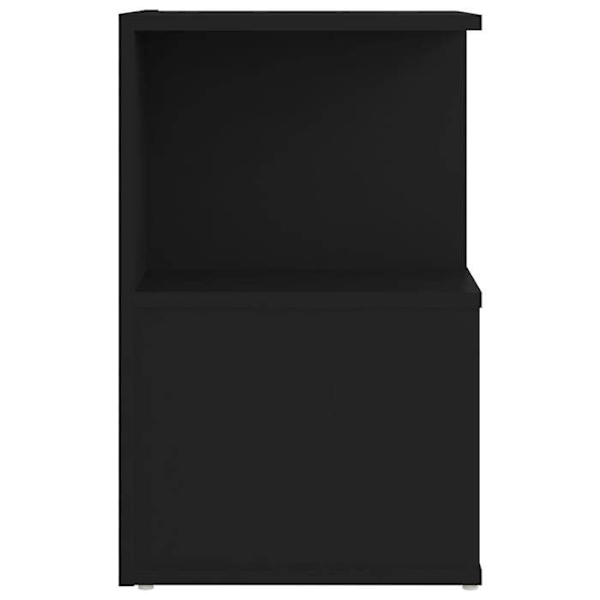 Sæt med 2 natborde med hylde og rum 35 x 35 x 55 cm sort ingeniørtræ DEC035476 kastanj