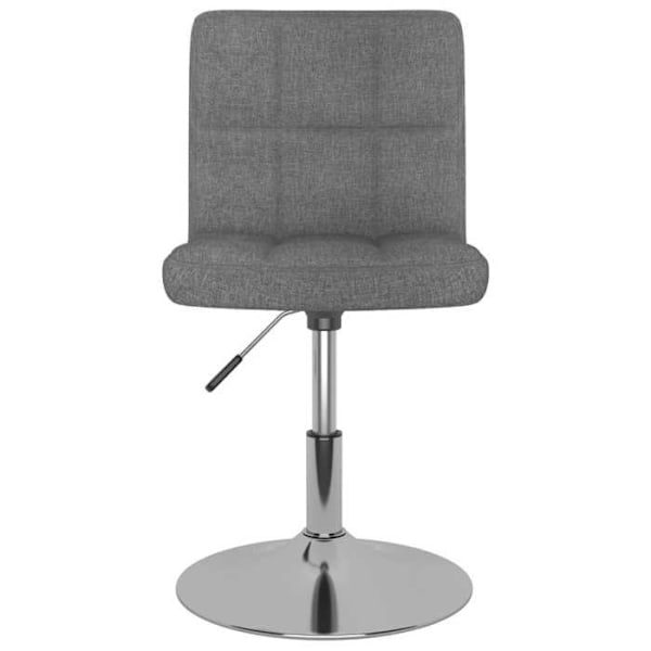 Baari stool x1 kääntyvä korkeatuoli vaaleassa harmaassa kankaassa ja teräksessä DEC029541 Grå