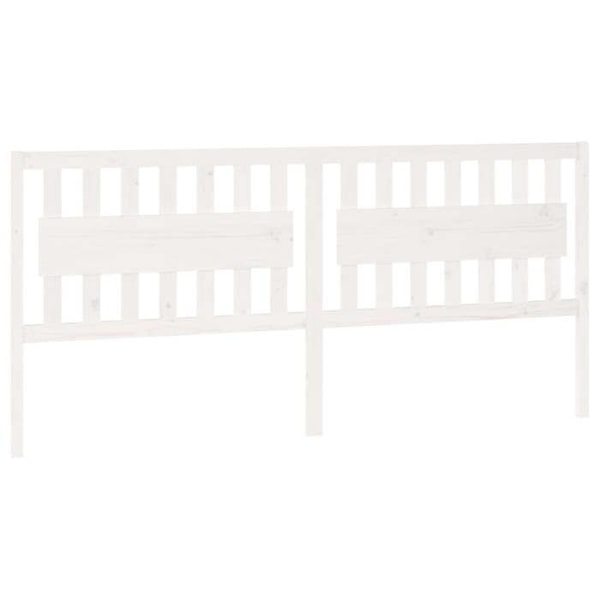 Sänggavel tillbehör sovrum möbel 205,5 x 4 x 100 cm vit furu TDL0203731