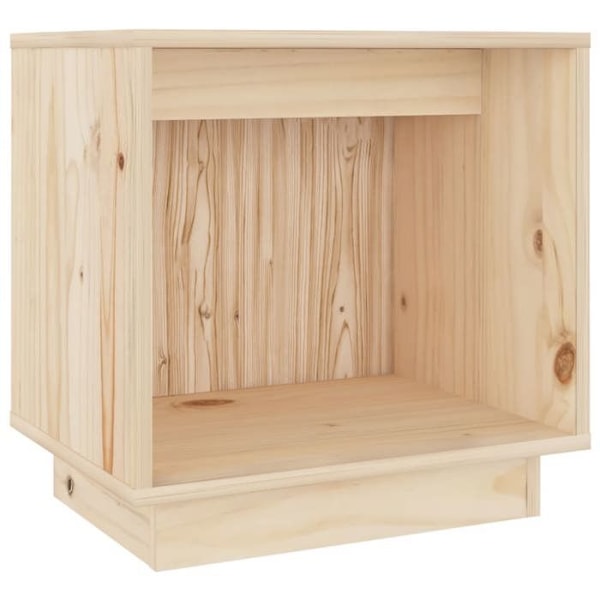 Nattebord kupon møbel med opbevaringsrum 40 x 30 x 40 cm solid fyrretræ DEC032920 kastanj