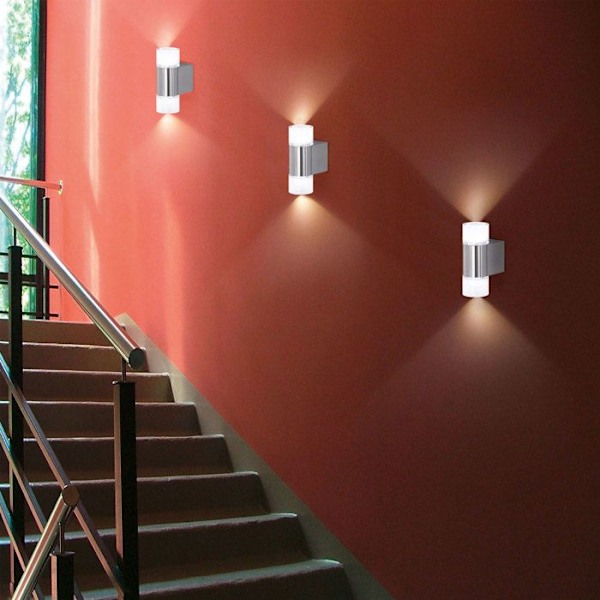 Paket med 4 LED vägglampor trio rl181 spot med glödlampor 04_0007508 Flerfärgad