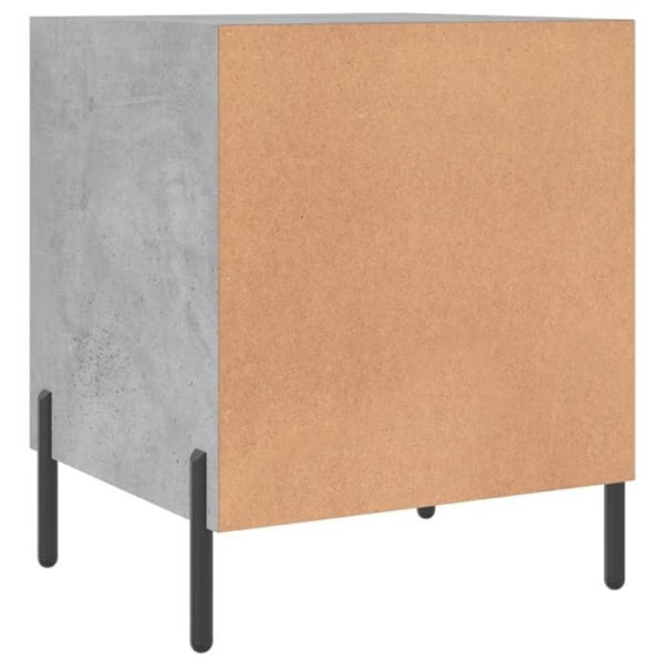 Nattduksbord med fack med dörr 40 x 40 x 50 cm grå ingeniörsträ. DEC034023 kastanj