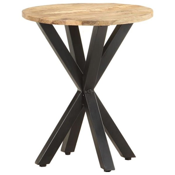 Plantebord støtte 48 x 48 x 56 cm i mangotræ og jern DEC032313 kastanj