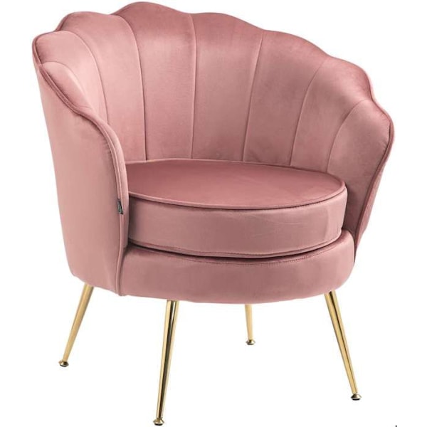 Loungefåtölj av rotting Rosa