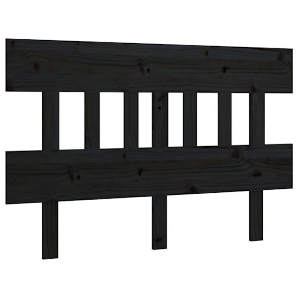 Sänggavel till sovrumsmöbel 183,5 x 3 x 81 svart furu