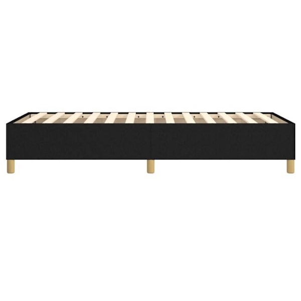 Sängbotten med ben sängram 90x200 cm svart tyg TDL0206969 Svart