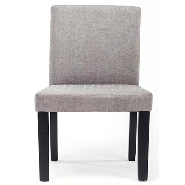 Matstol x1 modern design i ljusgrått tyg med svarta trämaterial 10_0002033 kastanj