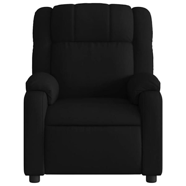TV-reclinerstol med komfortabel polstring og manuel hældningsfunktion i sort stof DEC028109 Svart