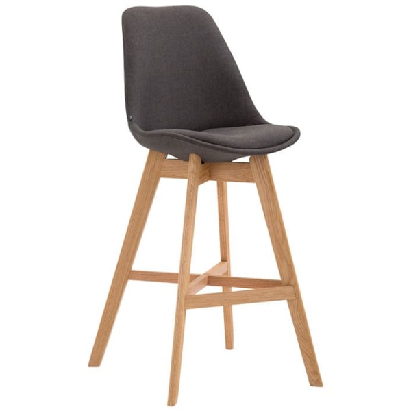 Barstol moderne scandinavisk design i mørkegrå stof