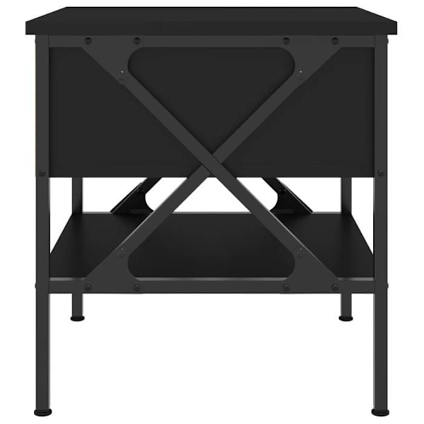 Natskab med skuffe og hylde 40 x 42 x 45 cm sort ingeniørtræ DEC034478 kastanj